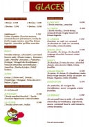 Menu Crêperie Du Moulin - Les glaces