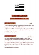 Menu Crêperie Du Moulin - Les cidres 
