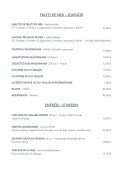 Menu L'Océan - fruits de mer et entrées