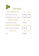 Menu L'Océan - les vins rosés