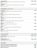 Menu Le Kiosque à Pizzas - Les kiosquitos, pizzas sucrées et desserts