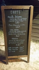 Menu les pieds dans l'o - Exemple de menu