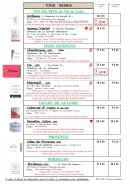 Menu L'Estran - Vins rosés 