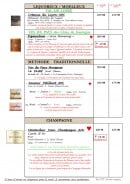 Menu L'Estran - Moelleux et bulles