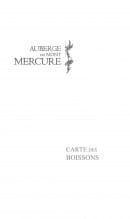 Menu Auberge Mont Mercure - Carte des boissons 