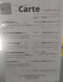 Menu Le Flocéen - La carte