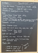 Menu Greaser Dinner - L'ardoise