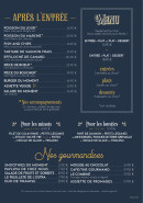 Carte et menu de L’ostra à Saint Gilles Croix de Vie — Les menus, gourmandises, ...