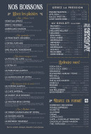 Carte et menu de L’ostra à Saint Gilles Croix de Vie — Les boissons, mousses, ...
