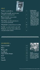 Carte et menu de La Bella Vita à Saint Gilles Croix de Vie — Les desserts et digestifs