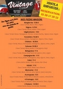 Carte et menu de Le Vintage Café à Saint Gilles Croix de Vie — pizzas à emporter