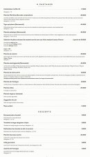 Menu Aux Heures Heureuses - Carte soir