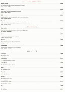 Menu Aux Heures Heureuses - Les cocktails suite, mocktails et apéritifs