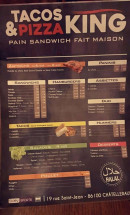 Menu Tacos&Pizza King - Les menus