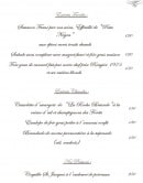 Menu La Table du Château - Les entrées froides, chaudes,...