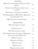 Menu La Table du Château - Les viandes, fromages,...