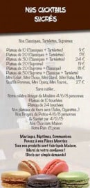 Carte et menu de Patisserie Choquet à Bonneuil Matours — Les cocktailes sucrés