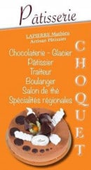 Carte et menu de Patisserie Choquet à Bonneuil Matours — informations