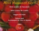 Menu Le Paille en Queue - Le menu marmaille