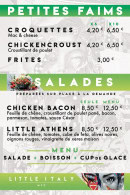 Menu Little Italy - Mes salades et pites faims