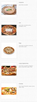Carte et menu de Le Biggy Food à Migne Auxances — Les pizzas base tomates