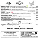 Carte et menu de L'Auberge de la Tannerie à Boivre-la-Vallée — Les plats