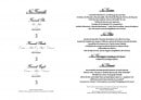 Menu Le Cèdre - Les formules