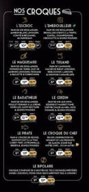 Menu Escrocs - Croques