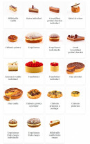 Menu Feuillette - Les entremets, flans,..