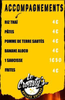 Menu Le Crousty's - Les accompagnements