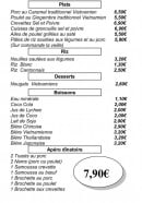 Menu Plats à emporter Paul Nguyen - Les salades, riz, desserts...