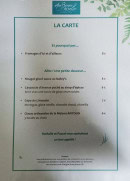 Menu Aux Berges du lac - La carte suite