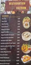 Menu Viet Nam - Les entrées