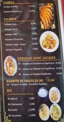 Menu Viet Nam - Camba, calamar et riz,...