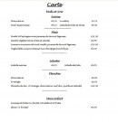 Menu Bar Le Lac - Carte