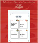 Carte et menu de Chez Maria et Jean-Marie Frichet à Saint Priest Taurion — Les menus de la semaine