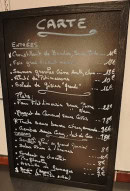Menu Le Sporting - La carte