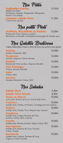 Menu La Grignotière - Les pâtes, petits plats,...