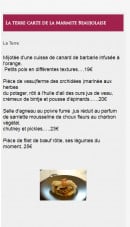 Carte et menu de La Marmite Beaujolaise à Bulgneville — la terre