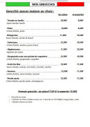 Menu La Trattoria - Nos gnocchis