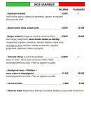 Menu La Trattoria - Nos viandes