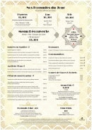 Menu Restaurant Casino de Contrexeville - Formules, entrées, fromages,...