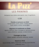 Menu La Pizz' - Les paninis