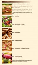 Menu Céréa - Les sandwiches, salades...