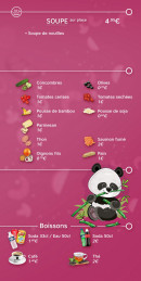 Menu Kowwok - Les soupes et boissons