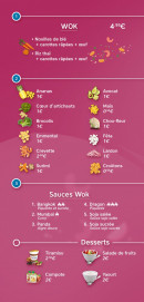 Menu Kowwok - Wok, sauce wok et desserts