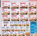 Menu Le Daily Auxerre - Les sandwichs, burgers