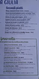 Carte et menu de Mamma Giulia à Auxerre — Secondi piatti