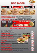 Menu O'delices 44 - Les tacos et burgers