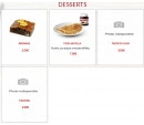 Menu Pizza Di Mario - Les desserts